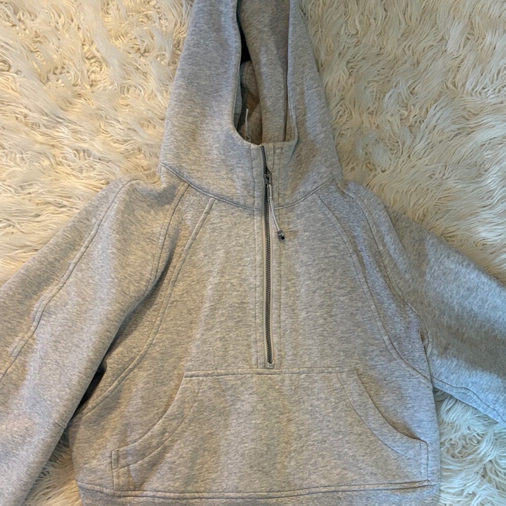 Gray Half-Zip Scuba